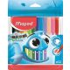 Filctoll készlet 12 db-os, 2 mm, kimosható, Maped Color Peps Ocean