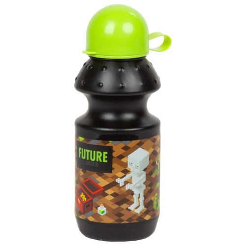 Minecraft mintás kulacs, 330 ml, BKDF35, Game, fekete