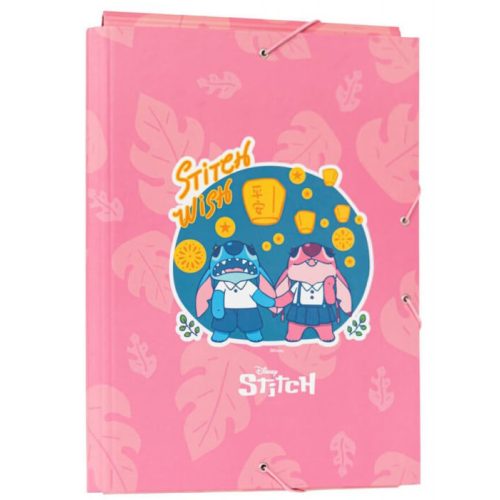 Stitch füzetbox A/4, Stitch wish, rózsaszín