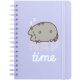 Pusheen cicás spirál napló, A/5, 90 lapos, Moments, lila