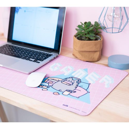 Pusheen cicás egér alátét, gamer egérpad, 80x35cm