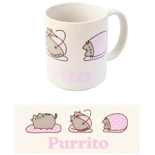 Pusheen cicás bögre, kerámia, 350ml, Purrito