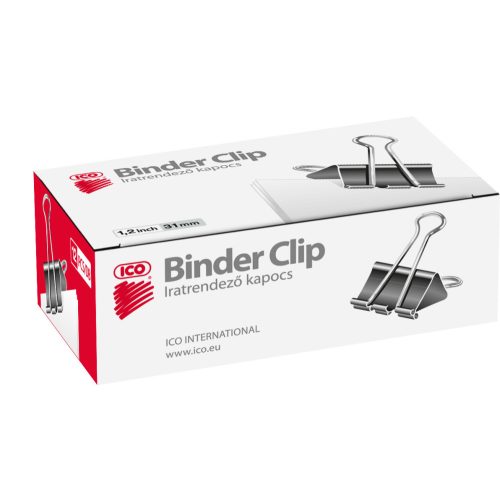 Bindercsipesz, 32 mm, ICO ED12, 12db/doboz