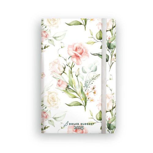 Dolce Blocco Secret Planner, heti tervező, 13x20cm, 2025, Queens Rose