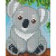 Pixel szett 1 normál alaplappal, színekkel, koala